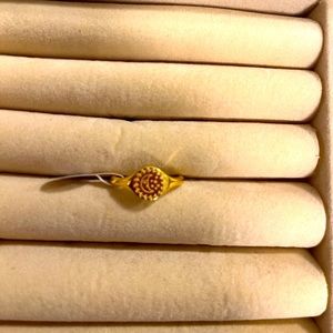 18K Gold Plated Star & Moon Ring